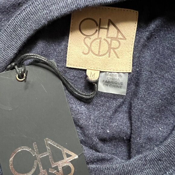 Chaser Size M Sailboat Blue Flutter Sleeve Hi Low Shirttail Shift Mini Dress NWT - Picture 10 of 13